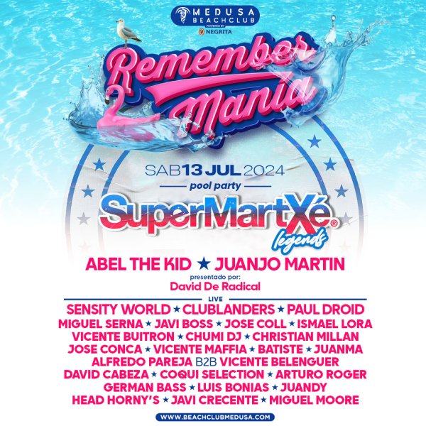 Medusa Beach Club Remember Mania Enterticket