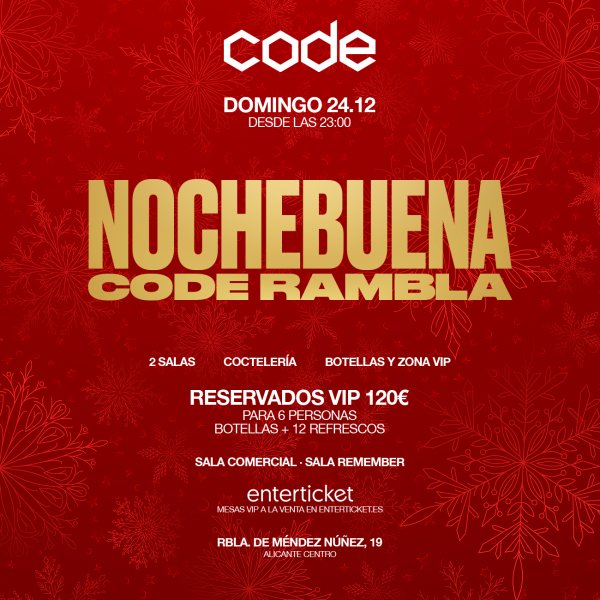 Nochebuena Code Rambla 2023 Enterticket