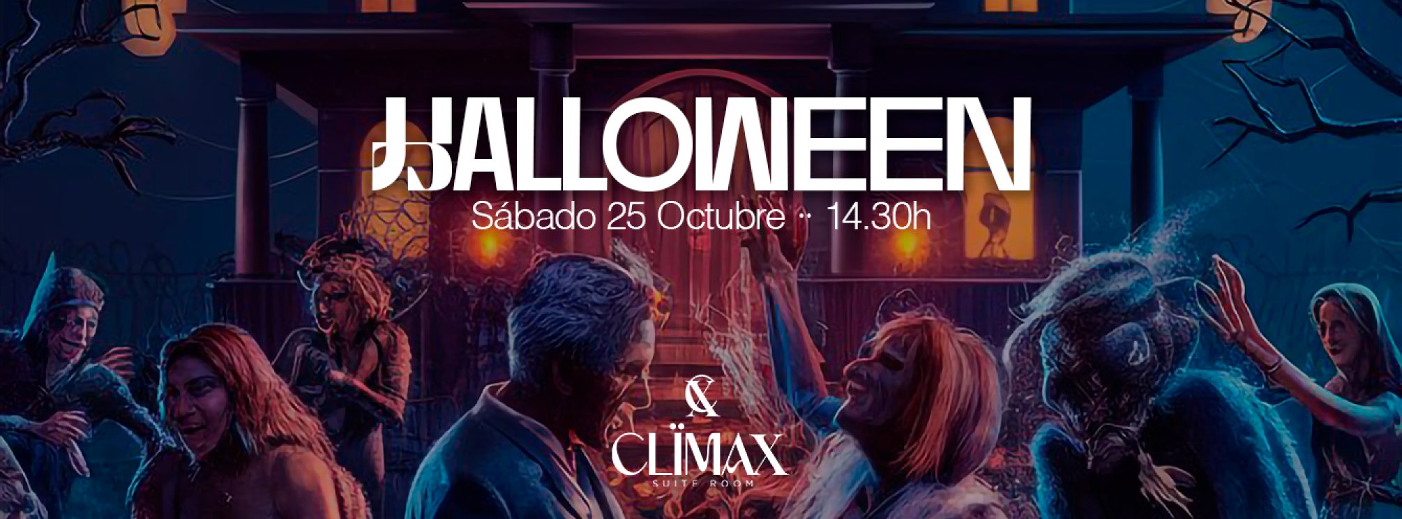 HALLOWEEN COMIDA CON ESPECTACULO + DISCOTECA CLIMAX SUITE ROOM ELCHE