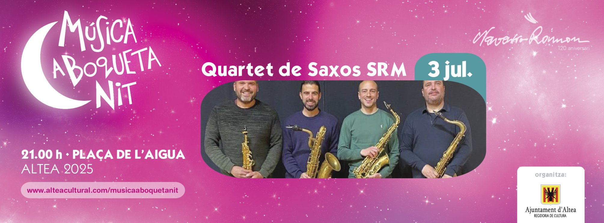 Quartet de Saxos SRM - Música a Boqueta Nit - Altea 2025