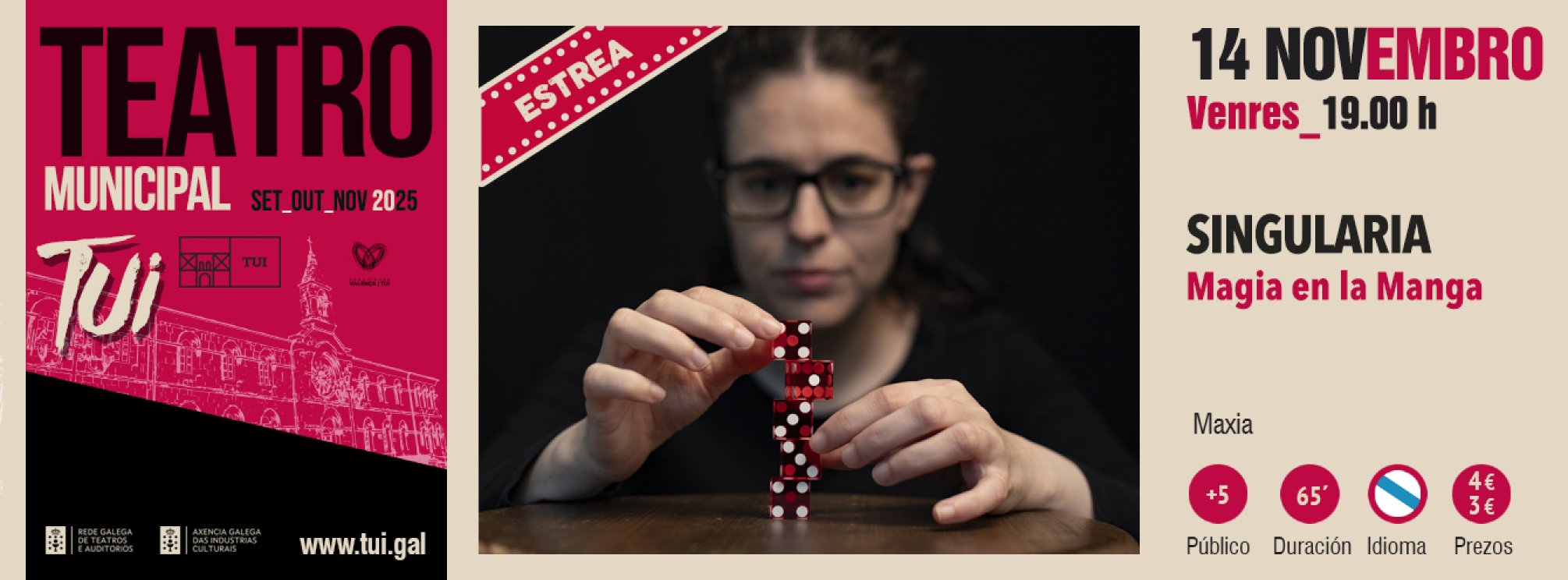 TUI entradas TEATRO | SINGULARIA | Magia en la manga