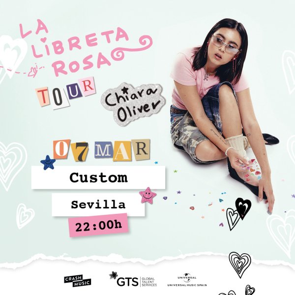 CONCIERTO DE CHIARA OLIVER - SEVILLA - SALA CUSTOM - VIERNES 7 DE MARZO 2025