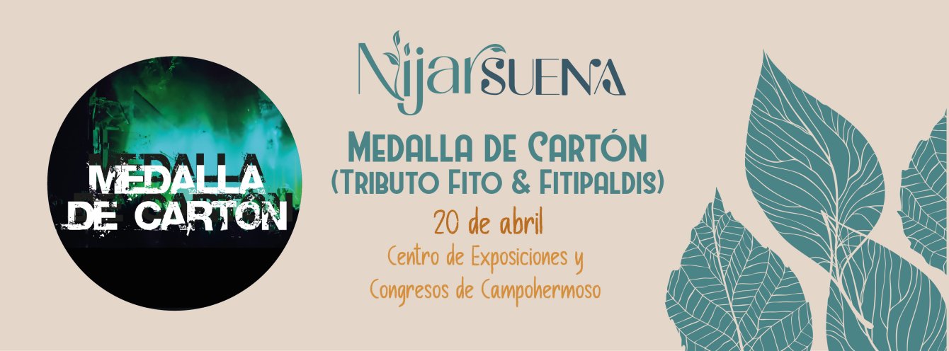 Imagen CONCIERTO TRIBUTO A FITO & FITIPALDIS - NIJAR - CENTRO DE EXPOSICIONES Y CONGRESOS- SÁBADO 20 DE ABR