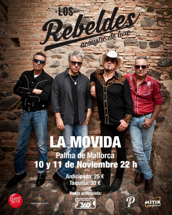 Los Rebeldes en Sala La Movida Palma de Mallorca