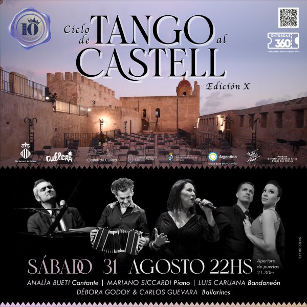 GRAN CLAUSURA DE LAS NOCHES DE TANGO EN EL CASTILLO DE CULLERA