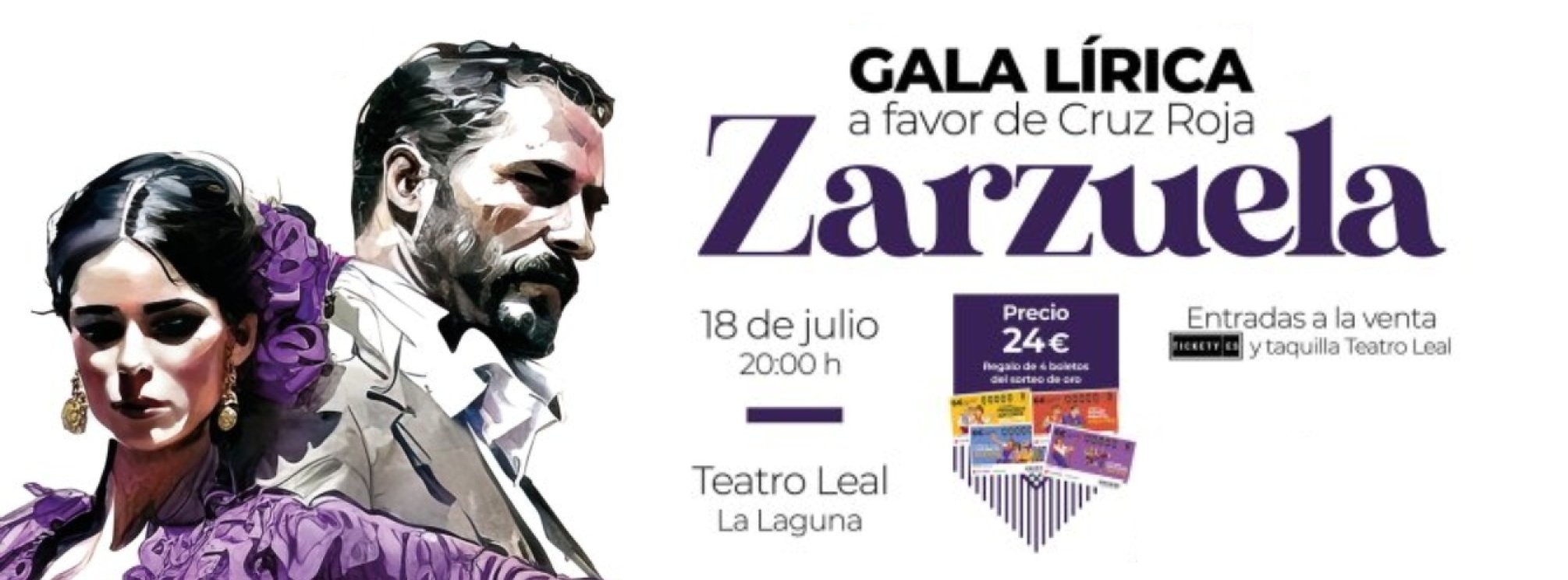 Gala Lírica a favor de Cruz Roja - Zarzuela, en el Teatro Leal de La Laguna