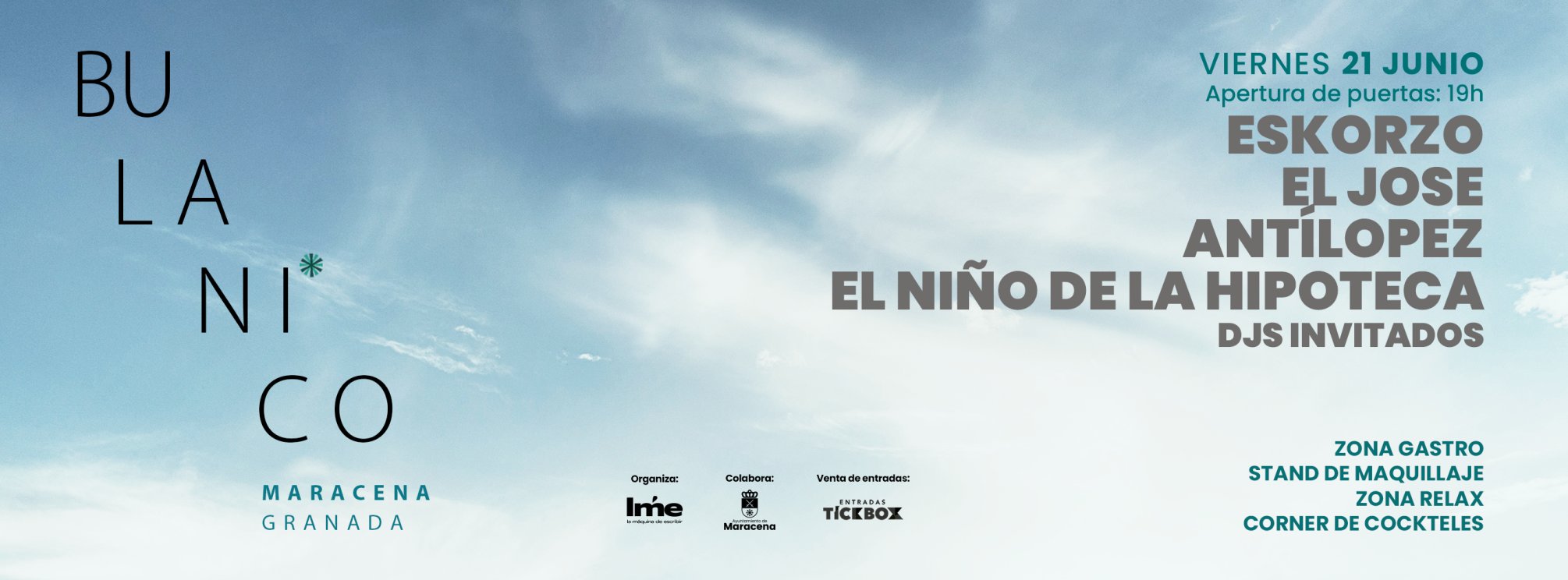 BULANICO: ESKORZO, EL JOSE, ANTÍLOPEZ, EL NIÑO DE LA HIPOTECA y Djs Invitados