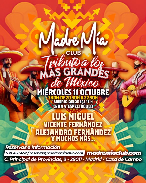 Los más grandes de México en MadreMía Club