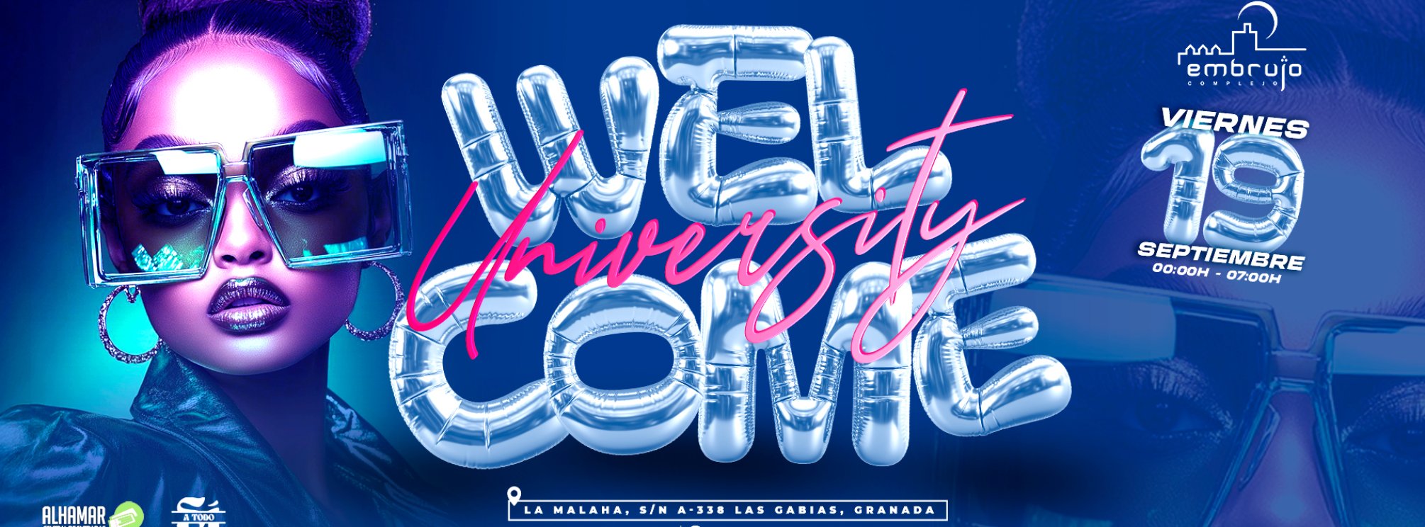 19 SEPTIEMBRE WELCOME UNIVERSITY - Complejo Embrujo Granada