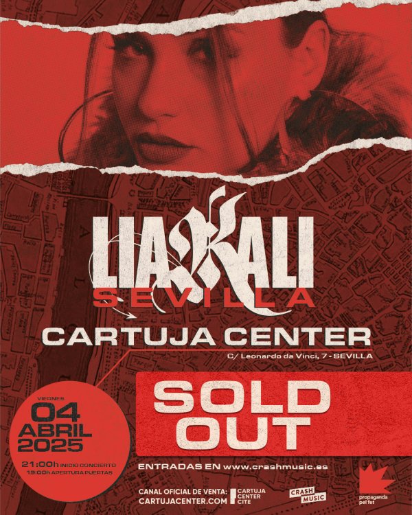 CONCIERTO LÍA KALI - SEVILLA - CARTUJA CENTER -  VIERNES 4 DE ABRIL