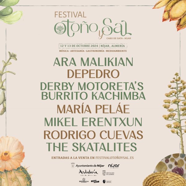 ENTRADA FESTIVAL OTOÑO Y SAL - RODALQUILAR - SÁBADO, 12 DE OCTUBRE