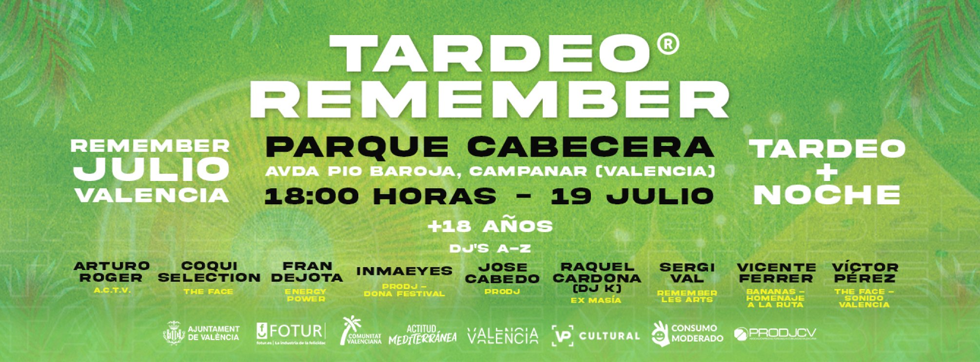 TARDEO REMEMBER 19 DE JULIO (PARQUE DE CABECERA)