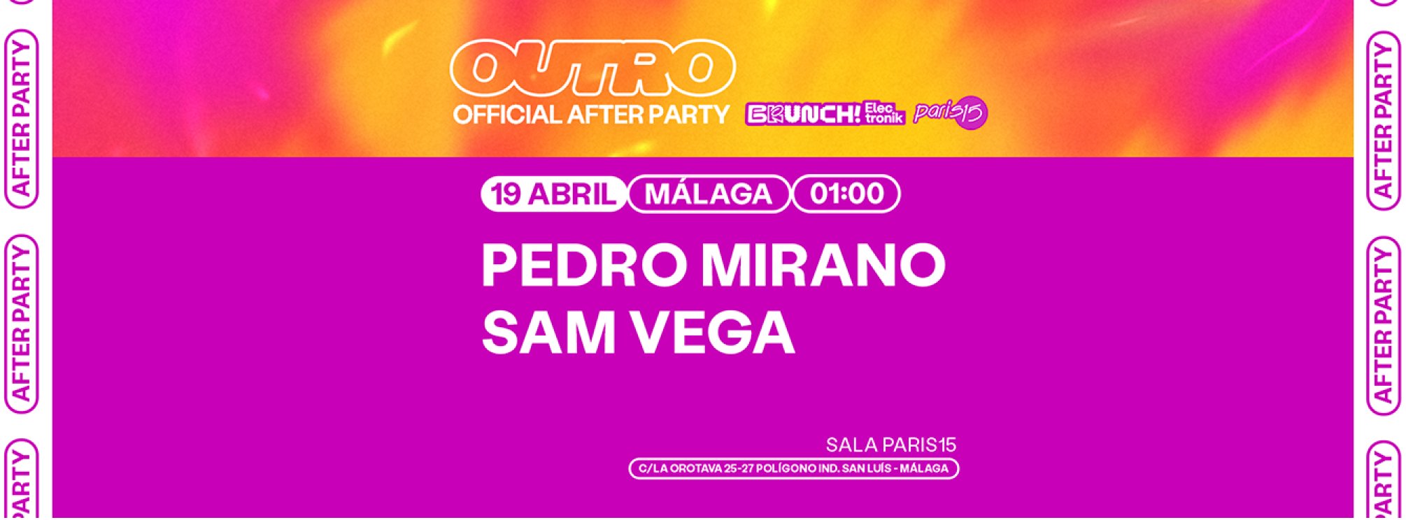 AFTER PARTY OFICIAL 19 DE ABRIL - PARIS 15