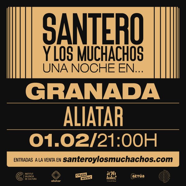 CONCIERTO SANTERO Y LOS MUCHACHOS-GRANADA-SALA ALIATAR-SÁBADO, 1 DE FEBRERO