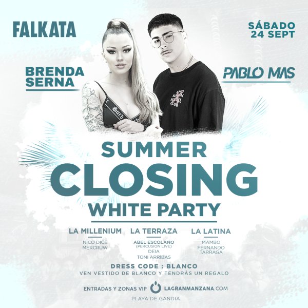 DISCOTECA FALKATA - SUMMER CLOSING - SÁBADO 24 SEPTIEMBRE