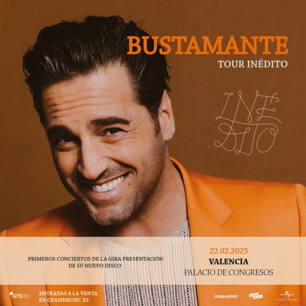 CONCIERTO DAVID BUSTAMANTE - VALENCIA - PALACIO DE CONGRESOS - SÁBADO 22 DE FEBRERO