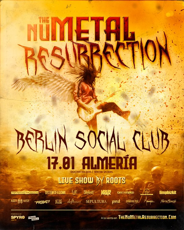 CONCIERTO THE NU METAL RESURRECTION- ALMERÍA - SALA BERLIN SOCIAL CLUB - SÁBADO 17 DE ENERO