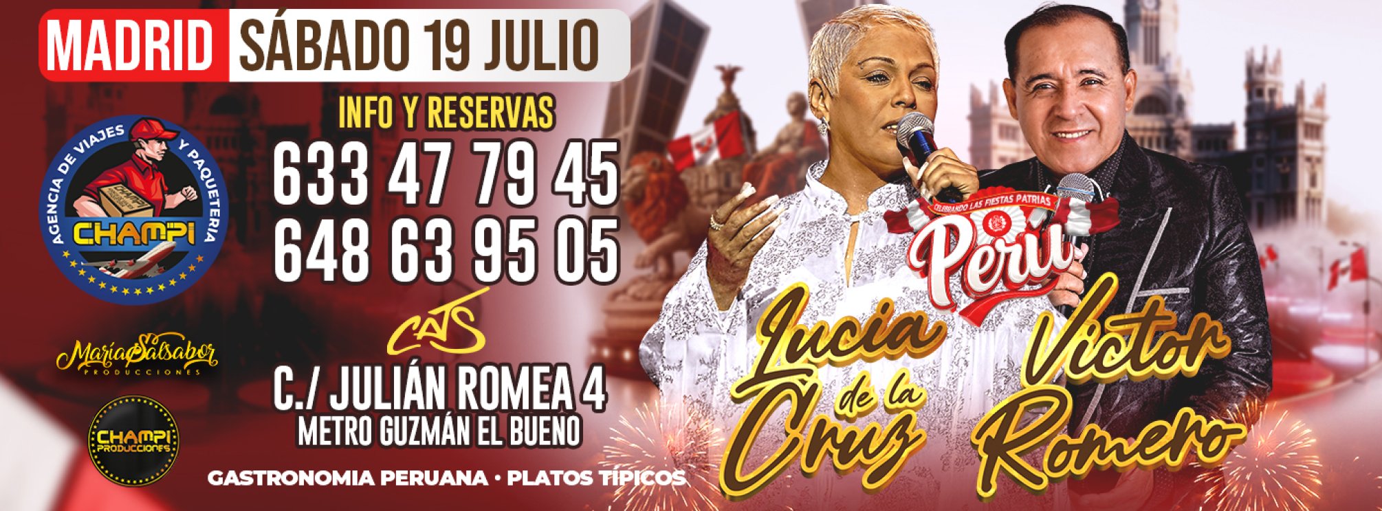 Lucía de la Cruz y Víctor Romero concierto en Madrid