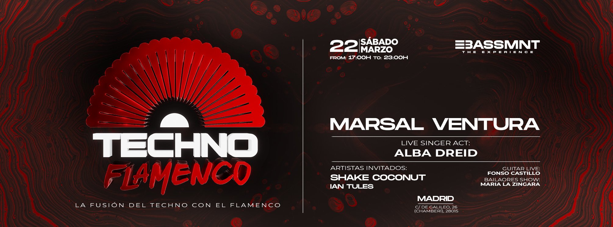 Techno Flamenco Madrid 22 de Marzo the Bassment