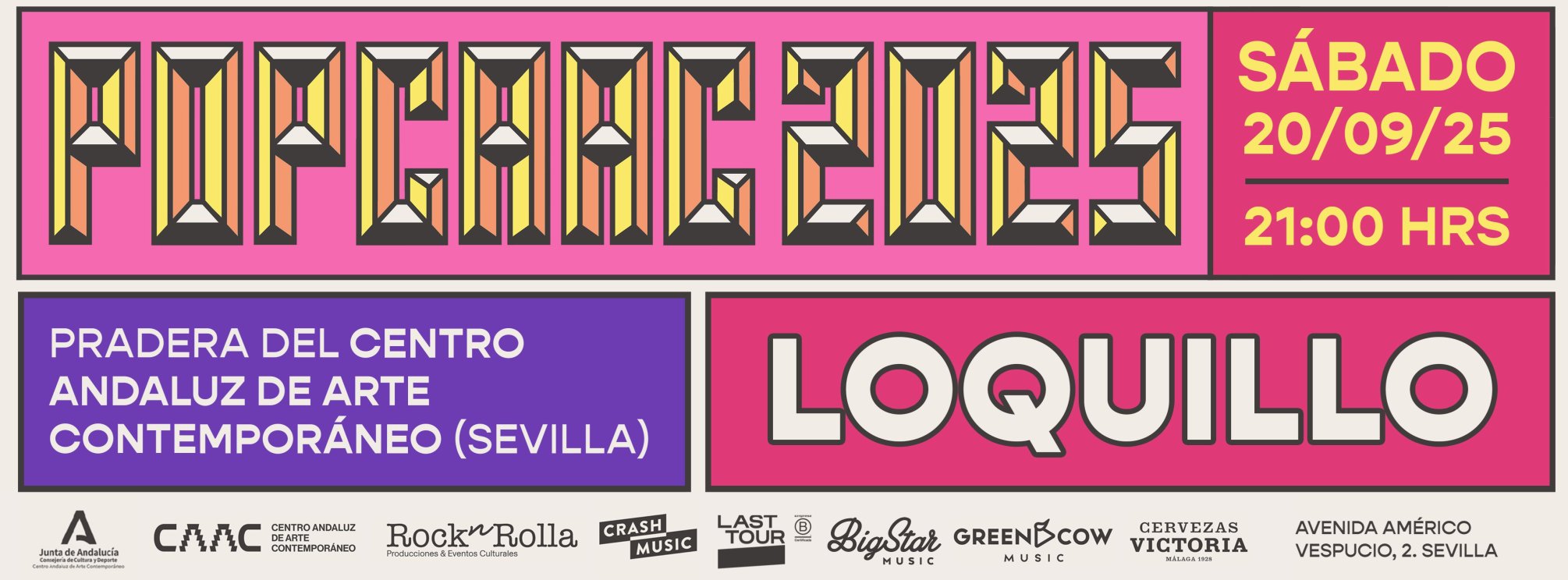 CONCIERTO DE LOQUILLO - SEVILLA - POP CAAC - SÁBADO 20 DE SEPTIEMBRE