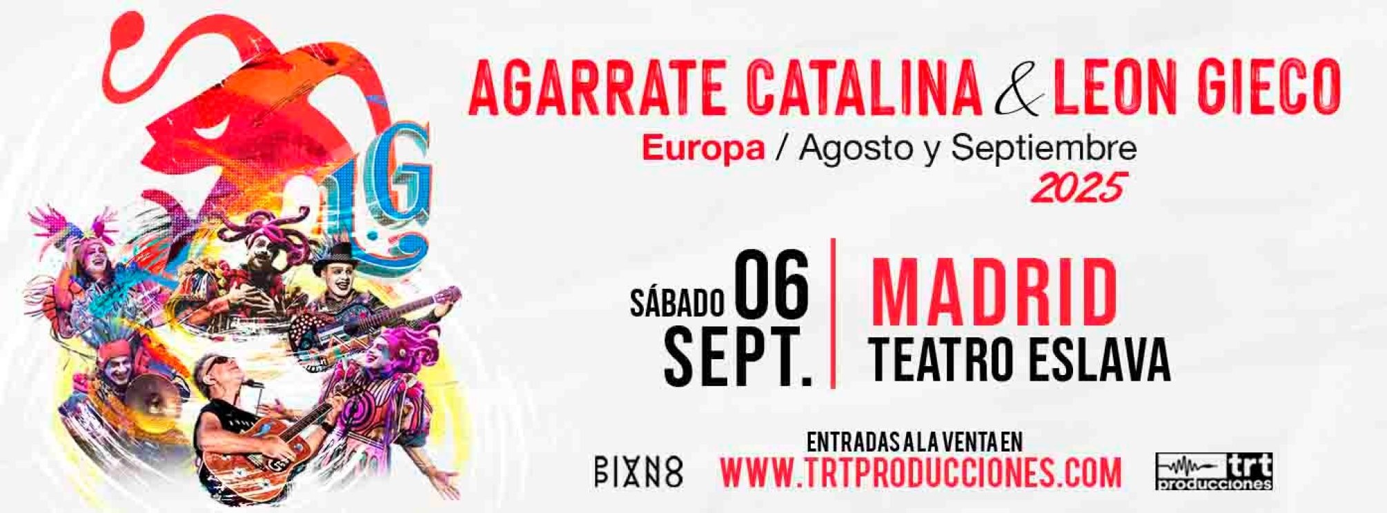 AGARRATE CATALINA & LEON GIECO en MADRID (TEATRO ESLAVA)
