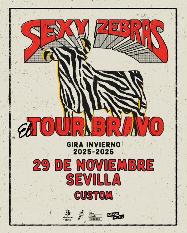 CONCIERTO DE SEXY ZEBRAS - SEVILLA - SALA CUSTOM - SÁBADO 29 DE NOVIEMBRE