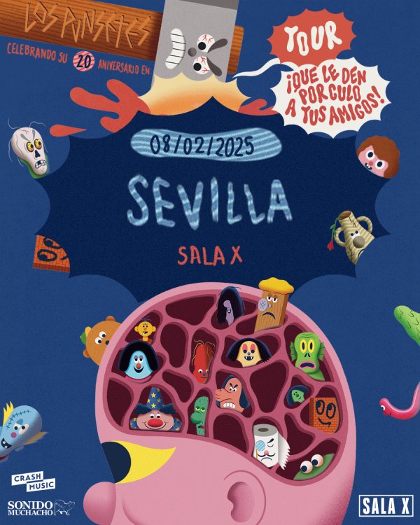 CONCIERTO DE LOS PUNSETES - SEVILLA - SALA X - SÁBADO 8 DE FEBRERO