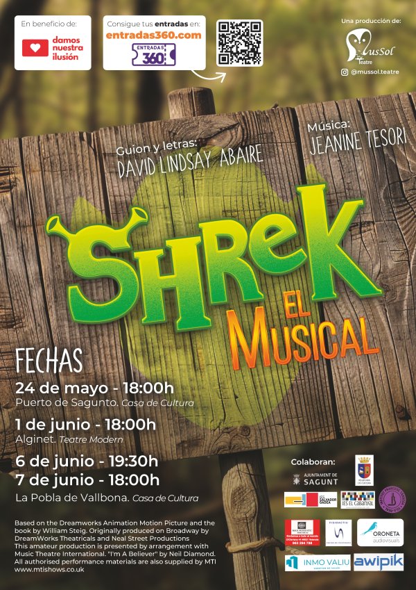 Shrek, el musical. PUERTO DE SAGUNTO
