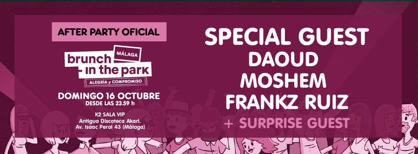 After Party Oficial Brunch -in The Park Málaga - 16 de octubre