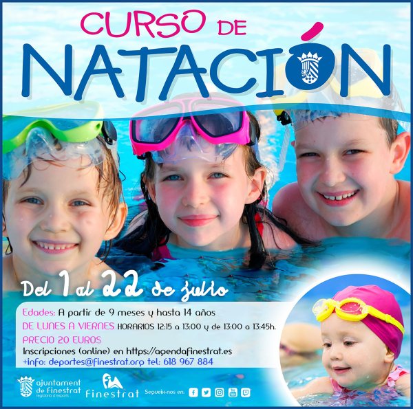 Cursos de Natación en la piscina municipal de Finestrat (2024)