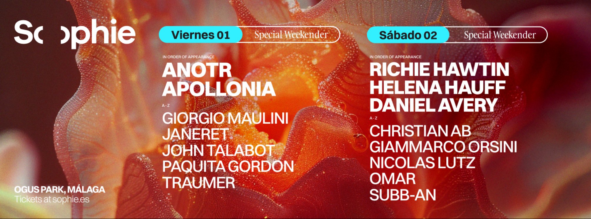 Sophie #4 (2 days) - Richie Hawtin, ANOTR, Apollonia