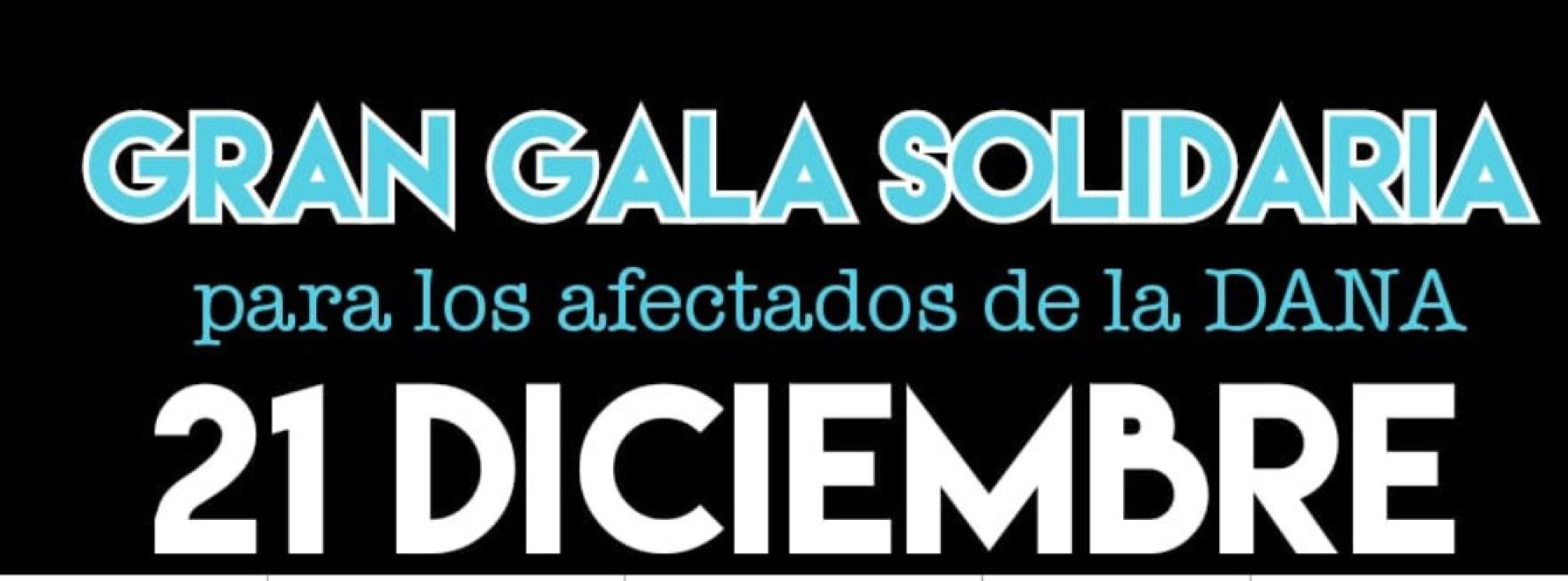 Gala solidaria afectados por la DANA