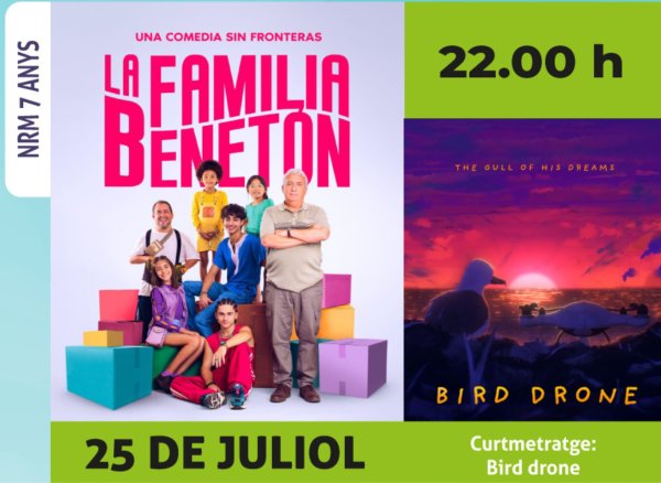 Cinema D'estiu: La familia Benetón + Curtmetratge: Bird drone