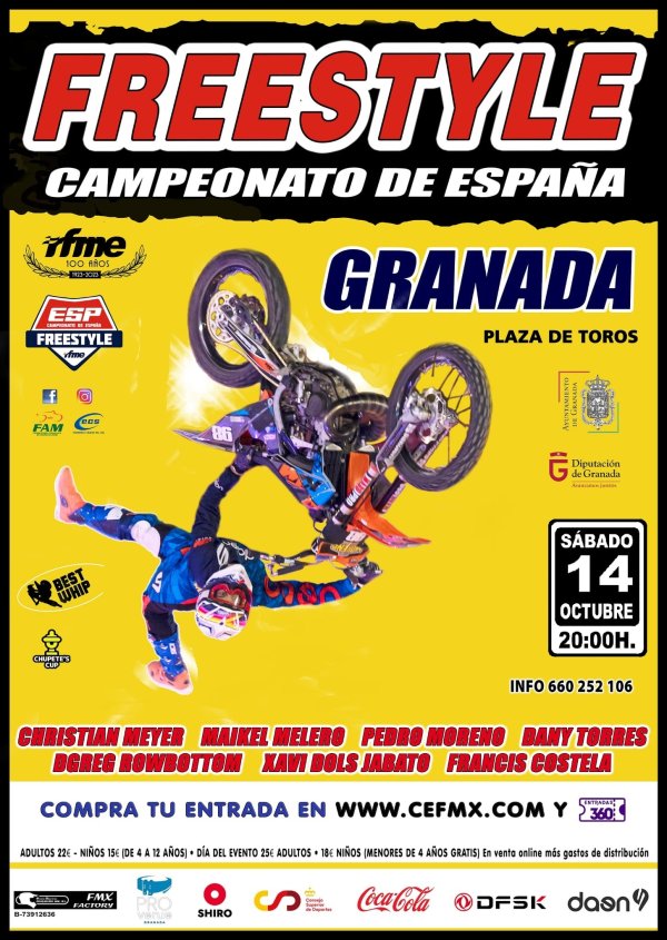 GRANADA - RFME CAMPEONATO DE ESPAÑA DE FREESTYLE MOTOCROSS 2023