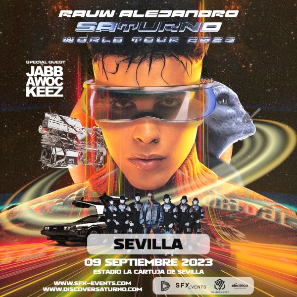 Rauw Alejandro Sevilla Saturno World Tour Enterticket