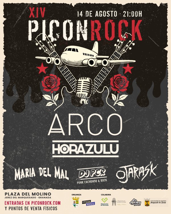 FESTIVAL PICONROCK - PLAZA DEL MOLINO JEREZ DEL MARQUESADO - GRANADA - JUEVES 14 DE AGOSTO