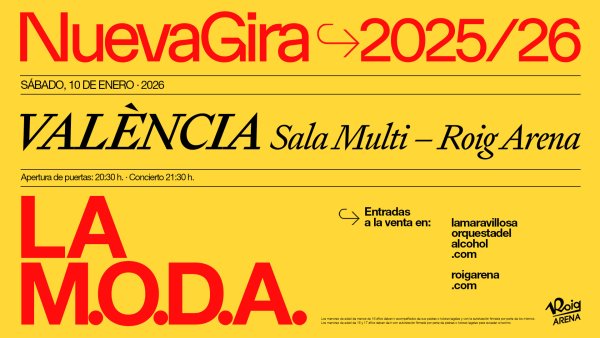 Nueva Gira 25/26 - LA M.O.D.A.