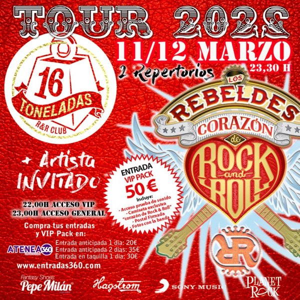 Los Rebeldes Tour 2022 - 16 Toneladas Valencia