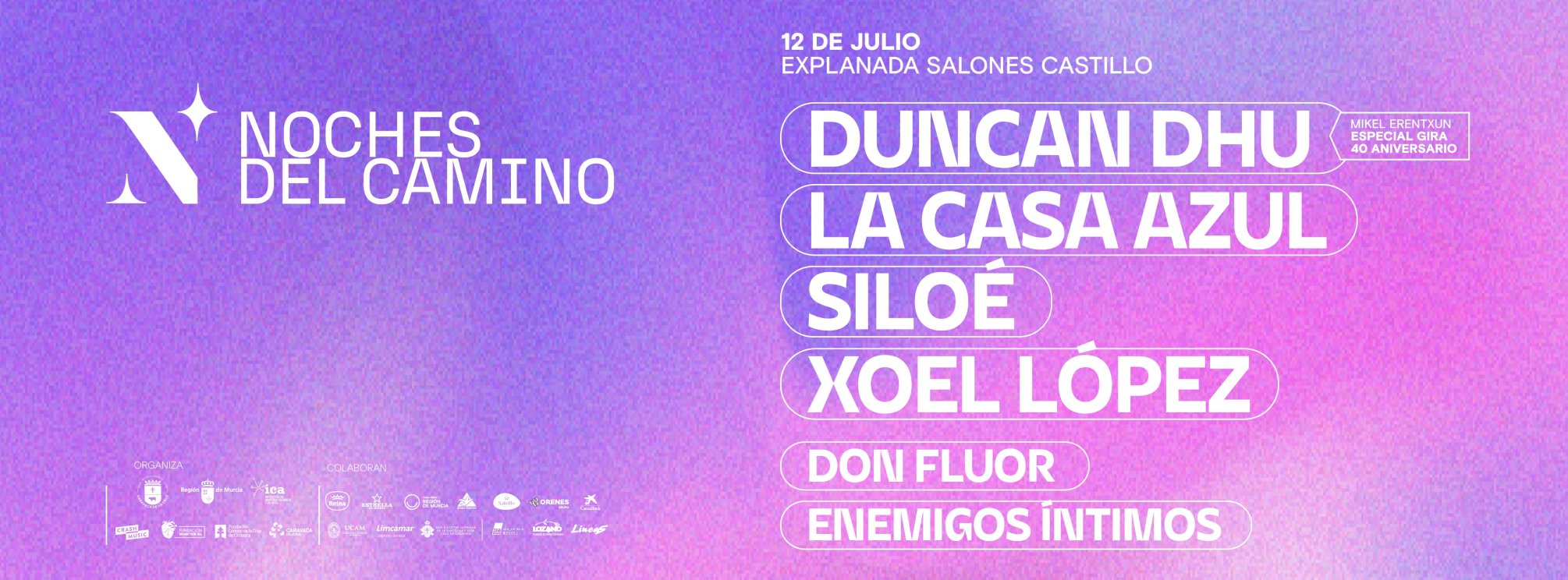 Imagen CONCIERTOS DUNCAN DHU, LA CASA AZUL Y MÁS - CARAVACA DE LA CRUZ - NOCHES DEL CAMINO-12 DE JULIO 2025