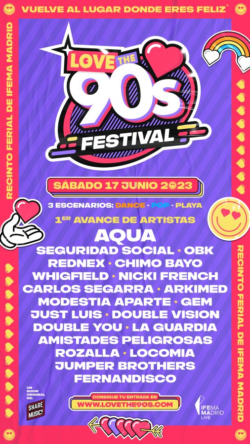 Love the 90's Festival Madrid 2023 Enterticket