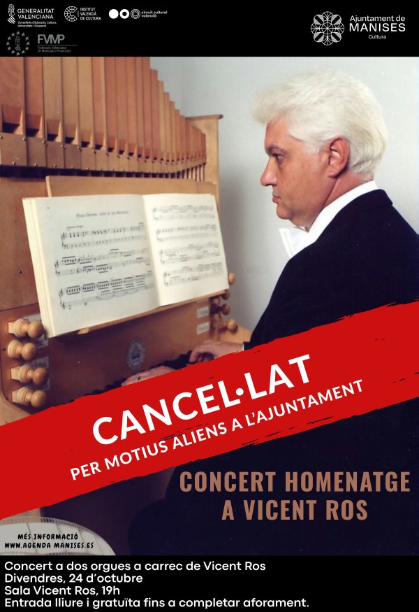 Concert homenatge a Vicent Ros en el seu 80è aniversari