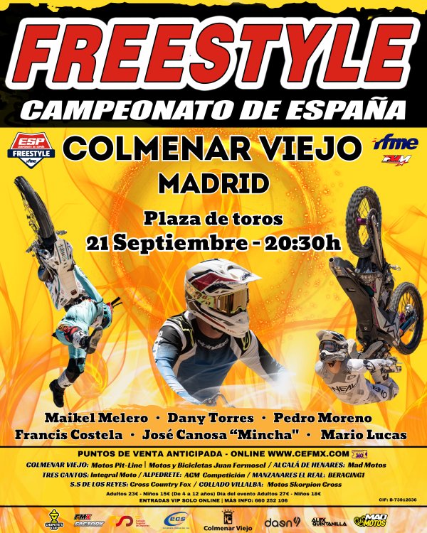 COLMENAR VIEJO - RFME CAMPEONATO DE ESPAÑA DE FREESTYLE MOTOCROSS 2024