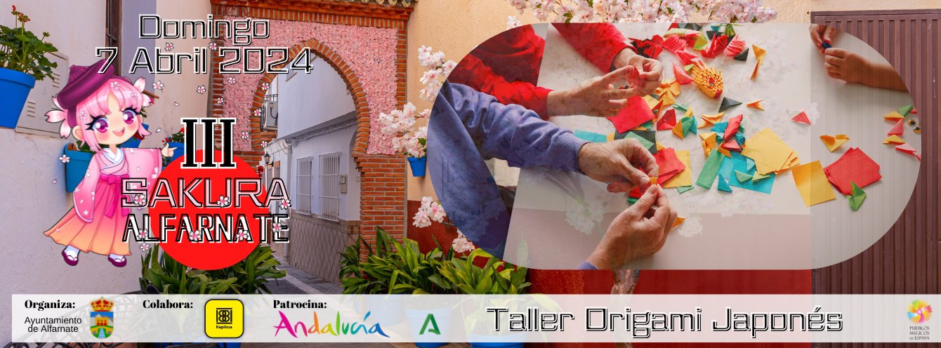 Origami Japonés Sakura Alfarnate