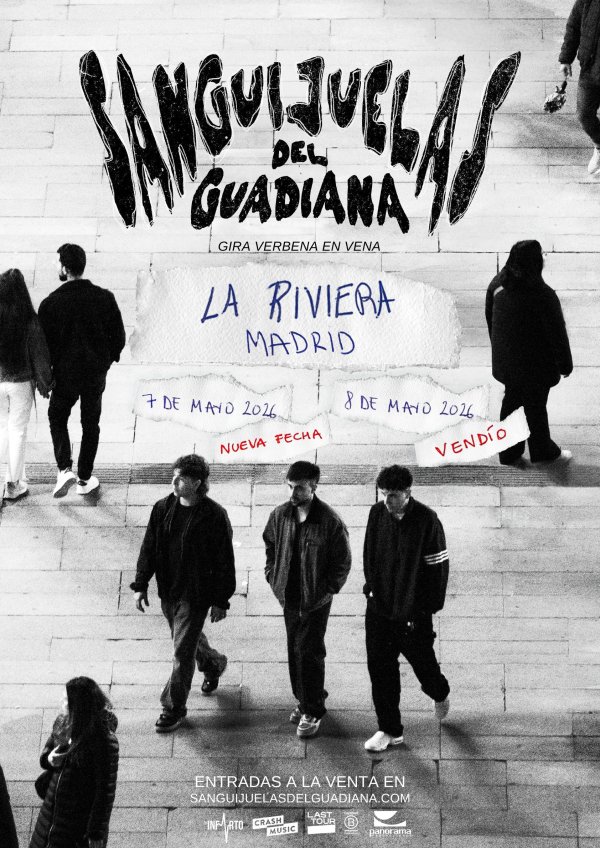 CONCIERTO SANGUIJUELAS DEL GUADIANA - MADRID - LA RIVIERA - JUEVES 7 DE MAYO