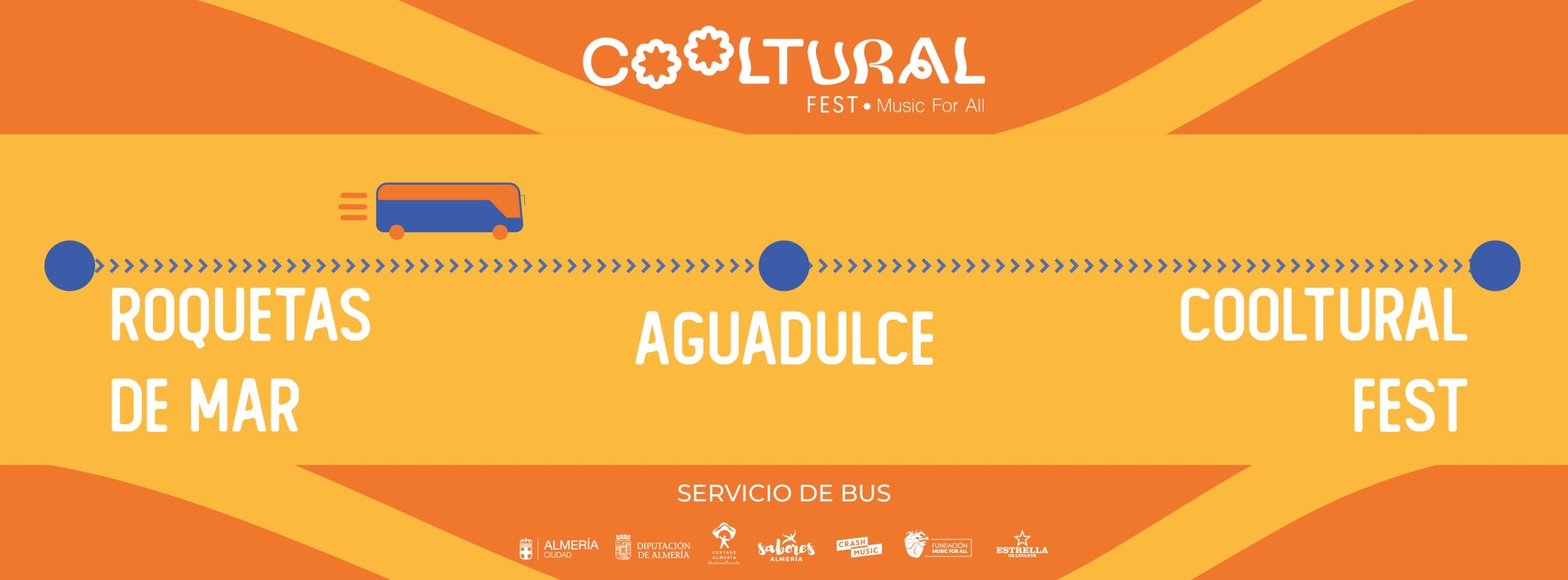 BUS ROQUETAS/AGUADULCE COOLTURAL FEST 3 DÍAS (VIAJE DE IDA Y VUELTA)
