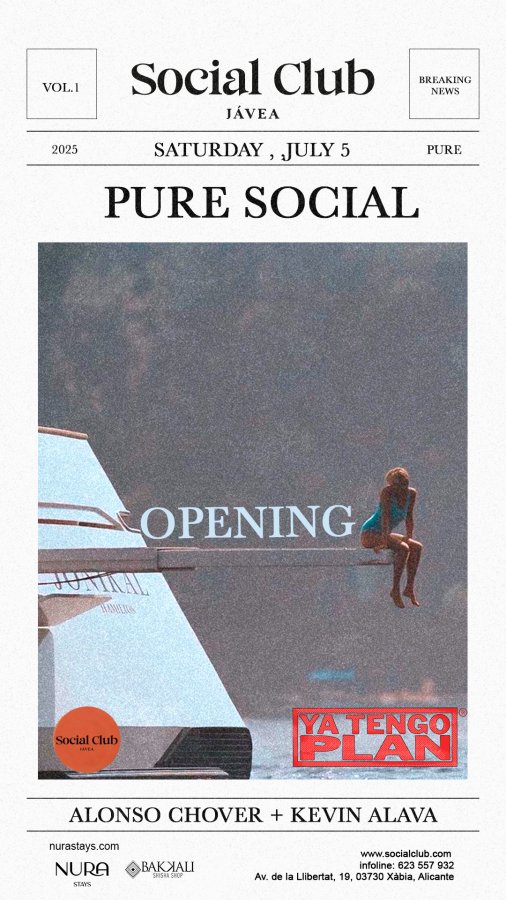 OPENING PURE SOCIAL BY YA TENGO PLAN