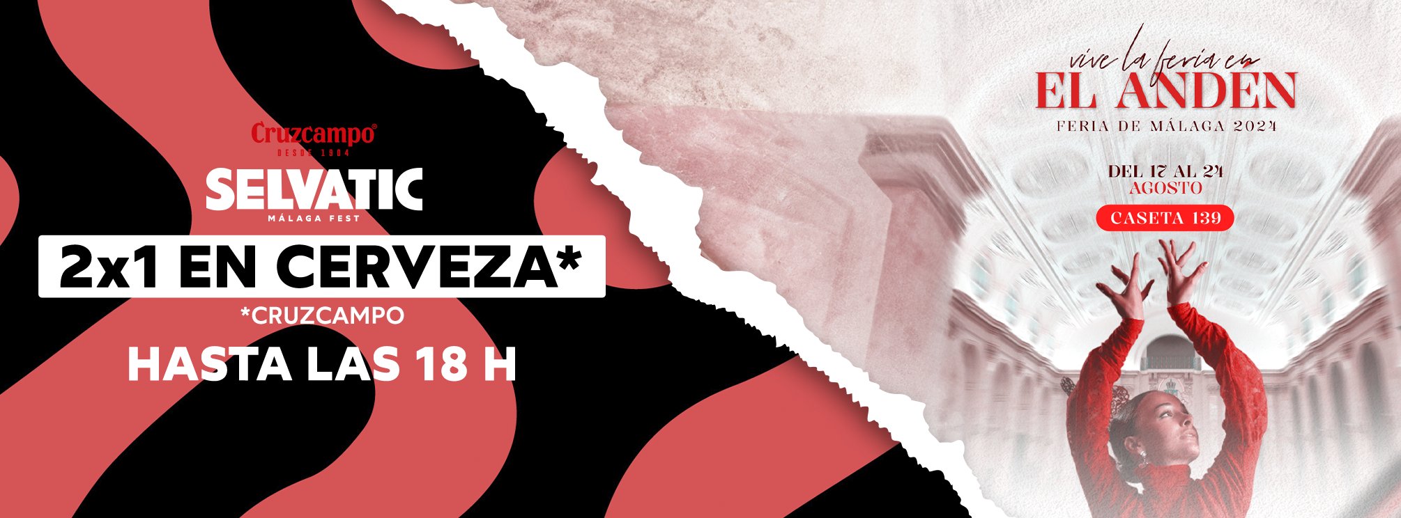 Consumición Feria de Málaga en la caseta El Andén