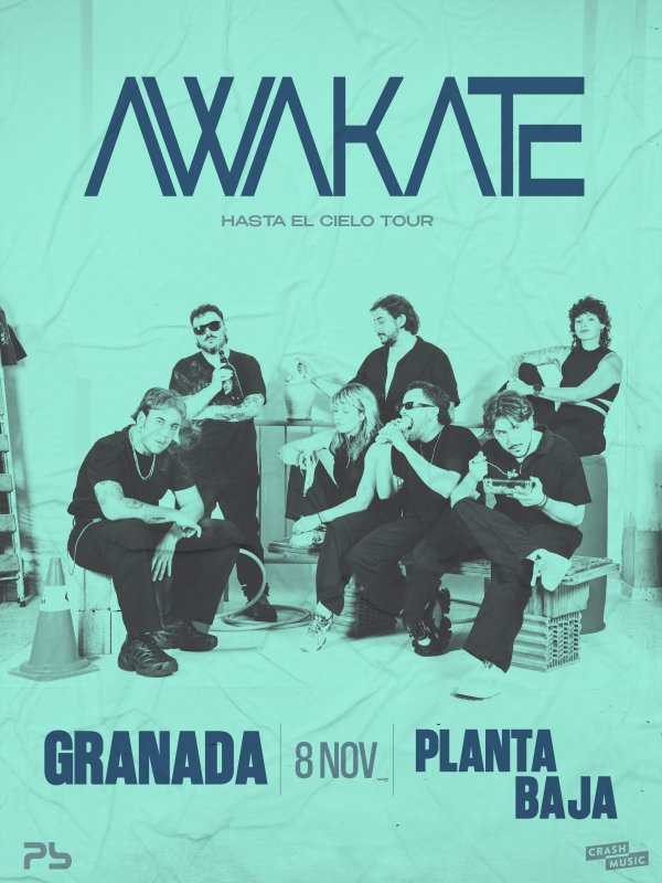 CONCIERTO DE AWAKATE - GRANADA - SALA PLANTA BAJA - SÁBADO 8 DE NOVIEMBRE