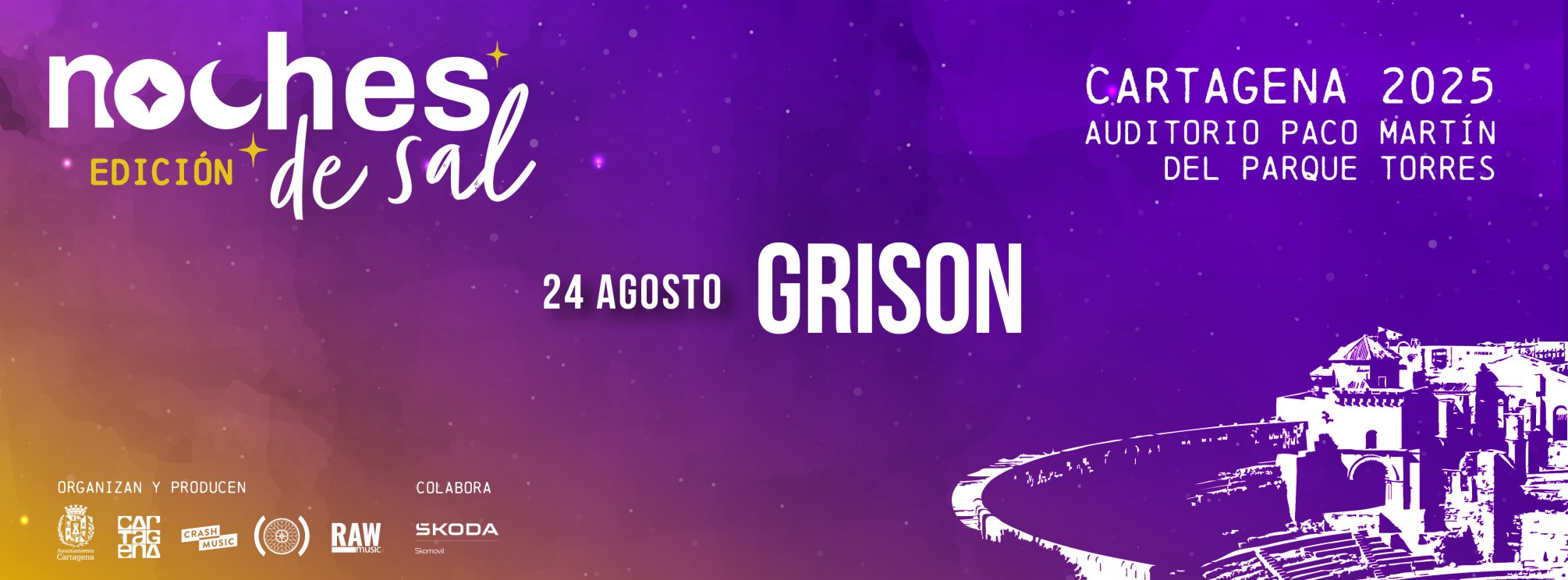 ESPECTÁCULO DE GRISON - CARTAGENA - NOCHES DE SAL - DOMINGO 24 DE AGOSTO