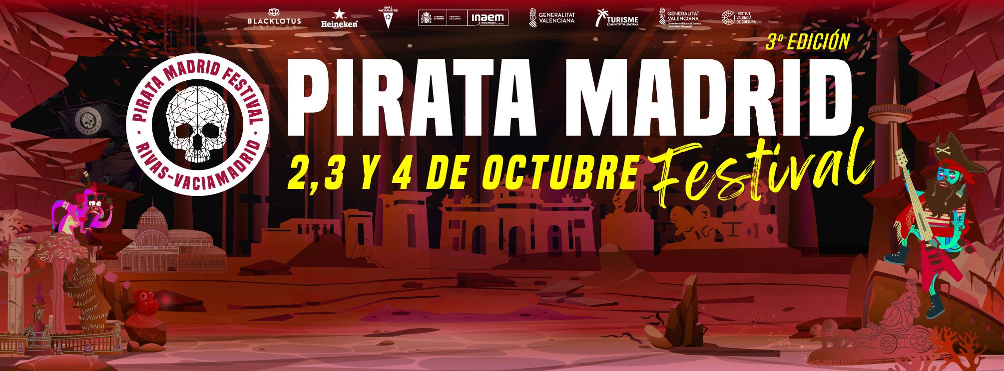 Autobús lanzadera Pirata Madrid Festival 2025 - VUELTA A CIBELES
